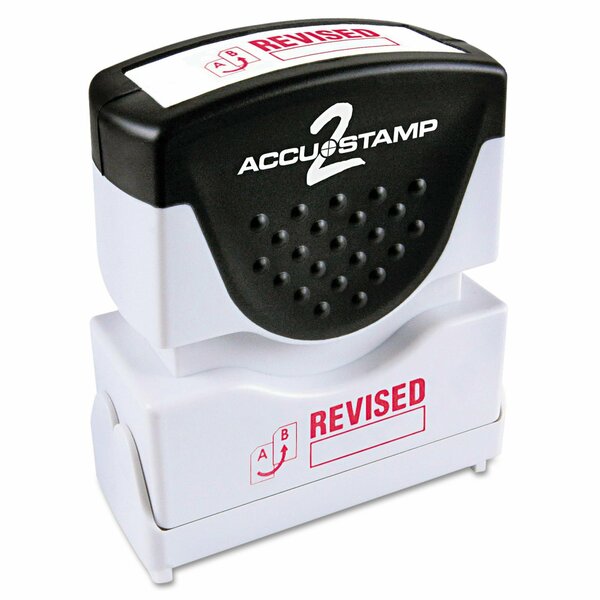 Accu-Stamp2 Stamp, Red, Revised, 1-5/8"x1/2" 035587